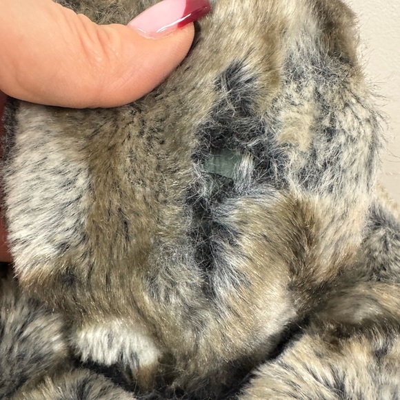 Stuart Weizmann snowflake black grainy nero rubber boot size 8.5 39 faux fur - Picture 17 of 17